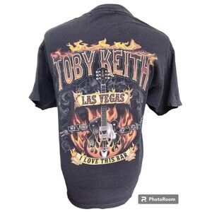 Toby Keith Las Vegas I love This Bar T-Shirt Size Medium